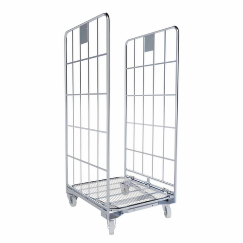 Nestbare rolcontainer nestainer® ERGO S, draagvermogen 500 kg, lengte x breedte 800 x 700 mm