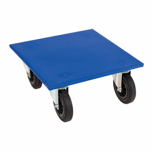 Meubelwagen met houten laadruimte, draagvermogen 750 kg, massief rubber banden