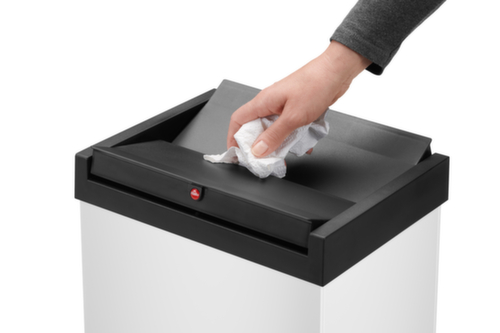 Hailo Afvalbak Big-Box Swing XL met zelfsluitend tuimeldeksel, 52 l, wit