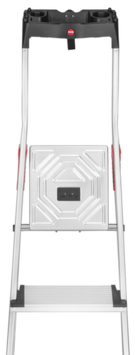 Hailo Enkelzijdige trapladder ComfortLine L80 met XXL-treden, 5 extra diepe geribbelde treden
