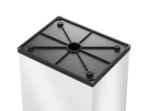 Hailo Afvalbak Big-Box Swing XL met zelfsluitend tuimeldeksel, 52 l, wit