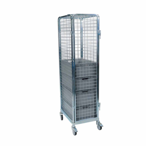 Veiligheidsrolcontainer, draagvermogen 500 kg, lengte x breedte 680 x 500 mm