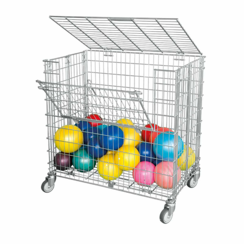 Vouwbare ballenwagen met laadklep aan de zijkant, draagvermogen 150 kg