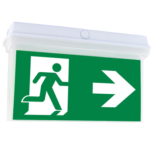 B-Safety LED-noodverlichting V-LUX TOP, bevestiging Voor plafondmontage, insteekbare aanwijzingsborden