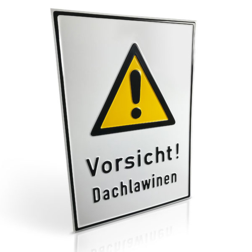 combi-waarschuwingsbord SafetyMarking® ‘Voorzichtig! Daklawines’