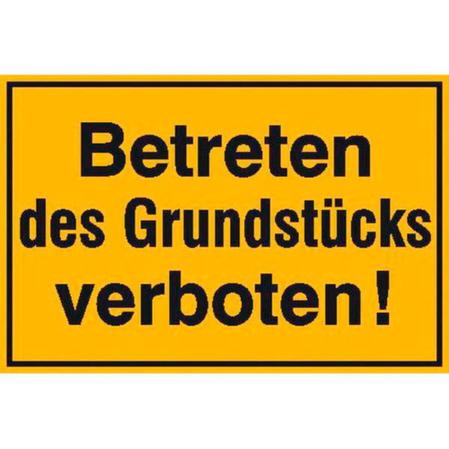 Verbodsbord SafetyMarking®, "Betreden van het terrein verboden"