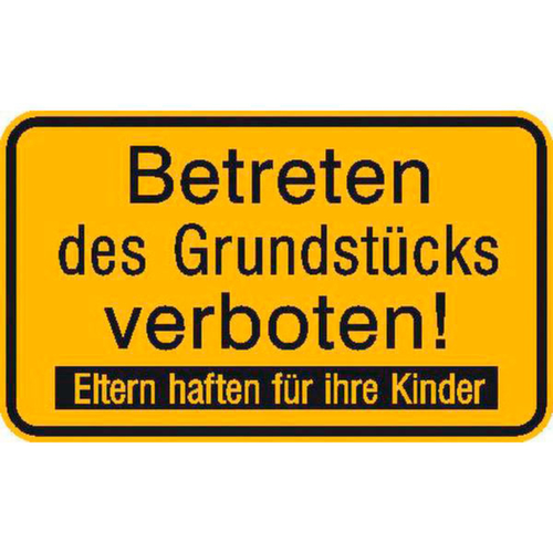 Verbodsbord SafetyMarking®, "Betreden van het terrein verboden"