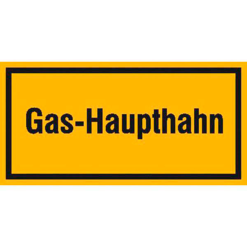 aanwijzingsbord SafetyMarking®, "Gas-hoofdkraan"