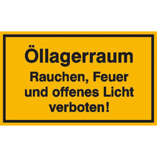 aanwijzingsbord SafetyMarking®, "Olieopslagruimte Roken"