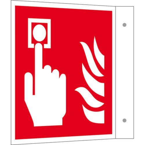 brandbeveiligingsbord SafetyMarking® PLUS, uithangbord, nalichtend en daglichtfluorescerend