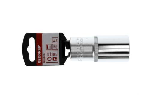 GEDORE RED R61102714 Dopsleutel 1/2" 12-punt 27 mm lengte 77 mm