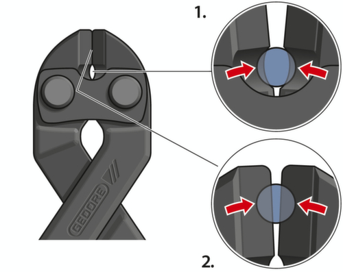GEDORE 8340 Z-200 TL Boutschaar 200 mm dip-geïsoleerd