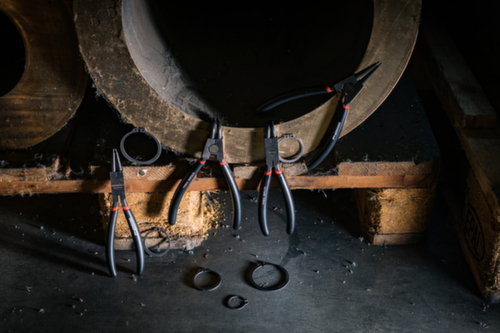 GEDORE R28002004 Borgveertangen set recht + haaks 90° 4 stuks