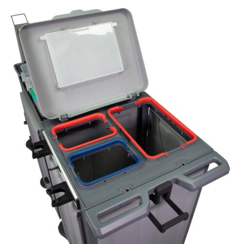 Gesloten reinigingswagen VariX, 4x6 l emmer