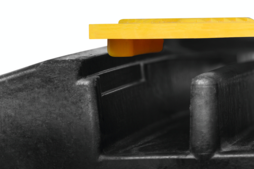 Moravia Kabelbrug MORION, breedte 590 mm, geel/zwart