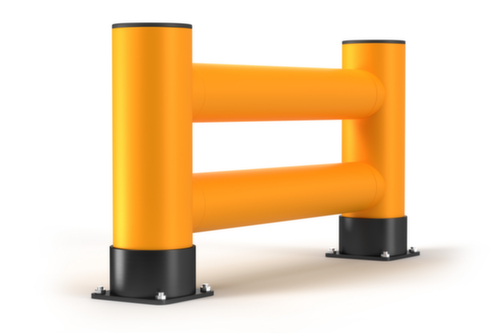 a.m.p.e.r.e. Aanrijdbeveiliging voor stelling Rack Mammut®, hoogte x lengte 600 x 1200 mm