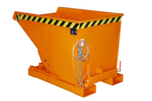 Bauer kiepbak voor spaanders met afrolmechanisme