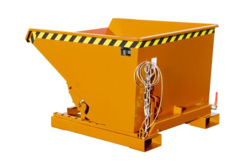 Bauer kiepbak voor spaanders met afrolmechanisme