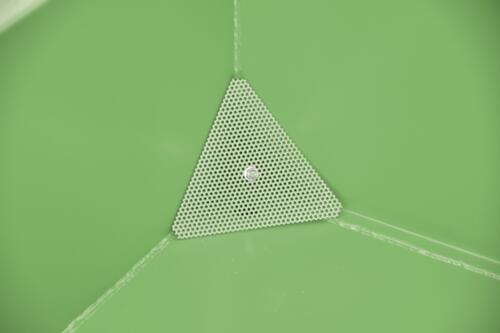 Bauer kiepbak voor spaanders met afrolmechanisme