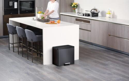 Pedaalemmer EKO met beschermlaag tegen vingerafdrukken, inhoud 1 x 20 l/ 1 x 9 l