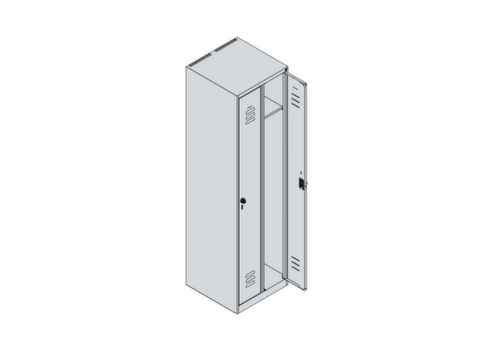 C+P locker Classic Plus met 2 vakken, vakbreedte 250 mm