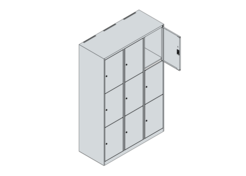 C+P Lockersysteem Classic Plus, 9 vakken