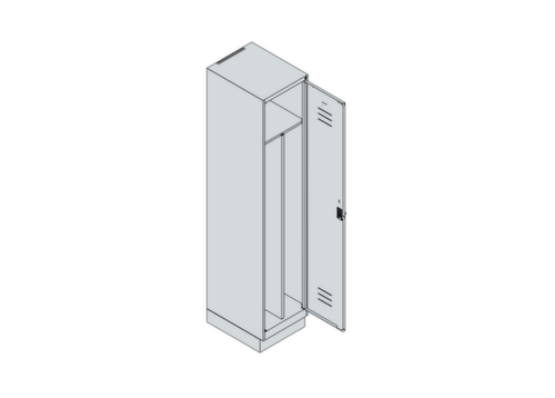 C+P Locker Classic Plus voor scheiding van kleding, vakbreedte 400 mm