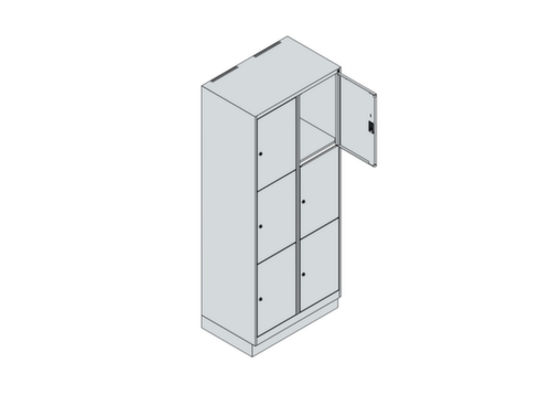 C+P Lockersysteem Classic Plus, 6 vakken