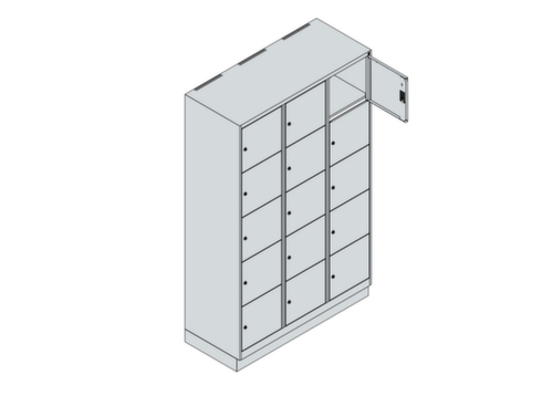 C+P Lockersysteem Classic Plus, 15 vakken