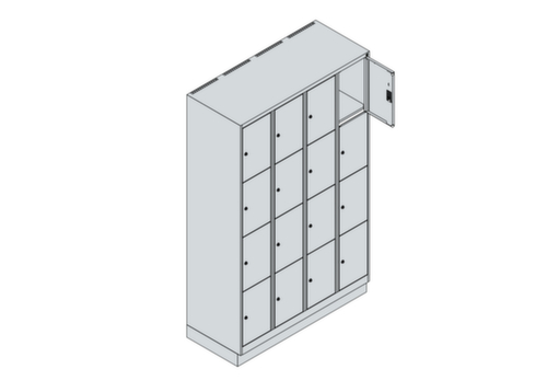 C+P Lockersysteem Classic Plus, 16 vakken