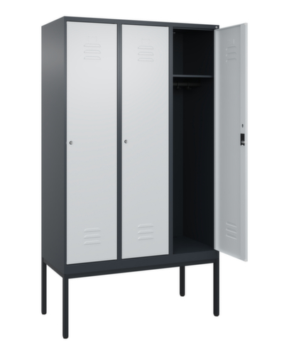 C+P locker Classic Plus met 3 vakken, vakbreedte 400 mm