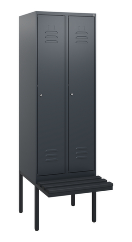 C+P locker Classic Plus met bank, vakbreedte 300 mm
