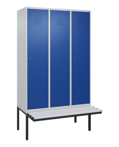 C+P locker Classic Plus met bank, vakbreedte 400 mm