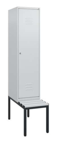 C+P locker Classic Plus met bank, vakbreedte 400 mm