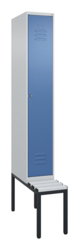 C+P locker Classic Plus met bank, vakbreedte 300 mm