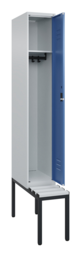 C+P locker Classic Plus met bank, vakbreedte 300 mm