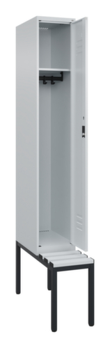 C+P locker Classic Plus met bank, vakbreedte 300 mm