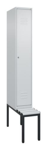 C+P locker Classic Plus met bank, vakbreedte 300 mm
