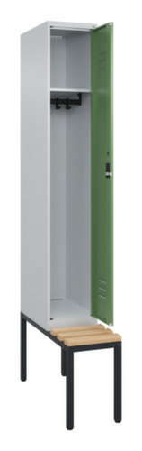 C+P locker Classic Plus met bank, vakbreedte 300 mm