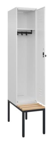 C+P locker Classic Plus met bank, vakbreedte 400 mm