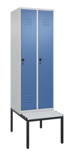 C+P locker Classic Plus met bank, vakbreedte 300 mm