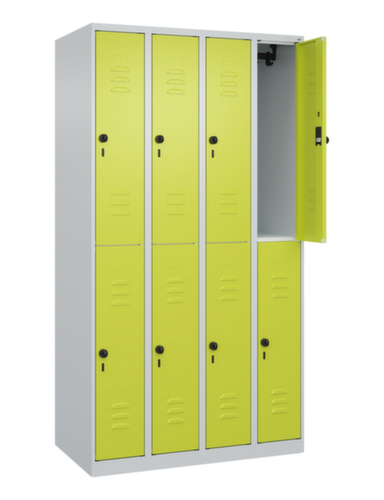C+P Dubbeldekse locker Classic Plus, vakbreedte 250 mm