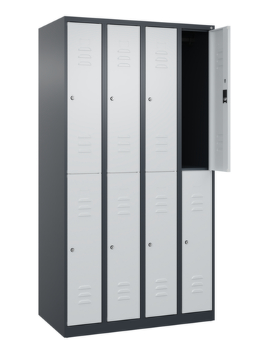 C+P Dubbeldekse locker Classic Plus, vakbreedte 250 mm