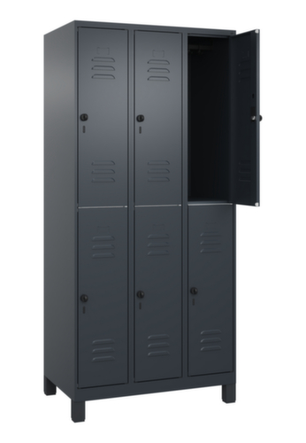 C+P Dubbeldekse locker Classic Plus, vakbreedte 300 mm