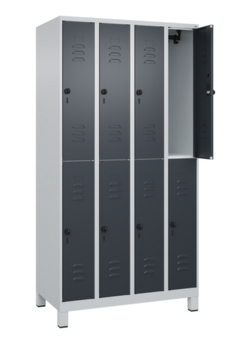 C+P Dubbeldekse locker Classic Plus, vakbreedte 250 mm