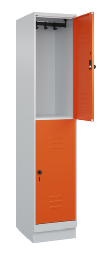 C+P Dubbeldekse locker Classic Plus, vakbreedte 400 mm