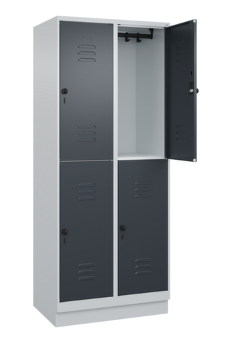 C+P Dubbeldekse locker Classic Plus, vakbreedte 400 mm