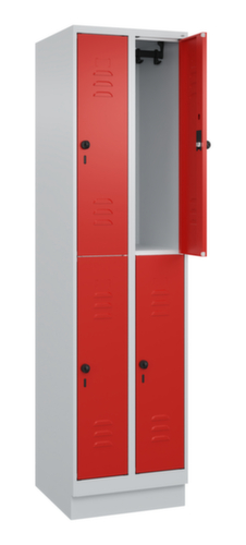 C+P Dubbeldekse locker Classic Plus, vakbreedte 250 mm