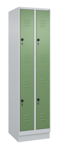 C+P Dubbeldekse locker Classic Plus, vakbreedte 250 mm