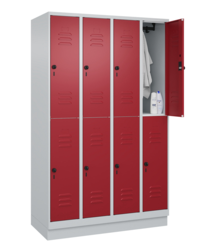 C+P Dubbeldekse locker Classic Plus, vakbreedte 300 mm